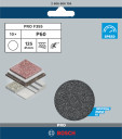 Slīpp.akmenim leņķa slīpm D 125 mm, K 60, 10 gab., Mazām leņķa slīpma&scaron;īnām PRO F355 SLĪPLOKSNE, 2608606755, BOSCH