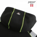 Куртка высокой видимости с капюшоном, Pesso, JERSEY_HV-M, черный/желтый, M, 5 см светоотражающие полосы