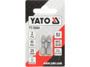 SCREWDRIVER BITS 1/4 25MM PZ2 2 PCS Ni YT-78004 YATO
