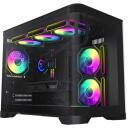 Gamemax Korpus HYPE-M BK, 2 x 3.5", 3 x 2.5", 4 laiendusslotti, ATX, 2 x USB 2.0, 1 x USB 3.0, 1 x k&otilde;rvaklapid