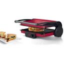 Bosch Grill TCG4104, 2000 W, Punane, reguleeritav termostaat, kergesti puhastatav, 2 plaati