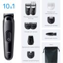 Braun 10in1 matu grie&scaron;anas ierīču komplekts AIO3560, 50 min, NiMH, 100-240 V, 14 garuma soļi, melns