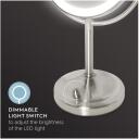 Homedics Meigipeegel MIR-8150-EU, 21cm, 35cm, 1x ja 7x suurendus, LED valgustus