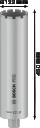 Kronis slapjai urb&scaron;anai 122x450mm,1 1/4", Dimanta urbjiem PRO CORE CUTTER WET, 2608601741, BOSCH