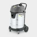 Wet and Dry Vacuum Cleaner KARCHER 1.667-306.0, 70L Stainless Steel Tank, Two Turbines