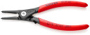 Precīzijas cirkļu knaibles, KNIPEX, 49 31 A1, izturīgas, ar neslīdo&scaron;ām rokturiem, 140 x 64 x 11 mm