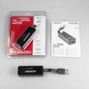 Axagon V&otilde;rgusideadapter ADE-XR 10/100Mbit, USB 2.0, Ethernet, 1 RJ-45 port, Realtek RTL8152, must