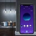 Tellur Gudrā WiFi Spuldze E27 TLL331341, 9W, 820lm, 2700K-6500K + RGB, 2,4GHz, aptum&scaron;ojama