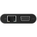 Raidsonic dokstacija IB-DK4040-CPD, 3xUSB 3.0, HDMI 3840x2160@30Hz, VGA 1920x1080@60Hz, RJ45 10/100/1000Mbit/s