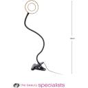 Rio LED r&otilde;ngasvalgus LISR-L/1,3, 6W, must/valge, 3 valgustuse seadistust, reguleeritav k&auml;si, USB