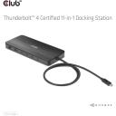 Club3D dokstacija CSV-1581, Thunderbolt 4, 3x Thunderbolt 4, 3x USB 2.0, 1x RJ-45, 140 W, 1000 Mbit/s, melna
