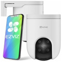 Ezviz H8C CS-H8c-3MP-4G Välistingimustes IP65 3MP 2K Nutikas 4G Pööratav 360° Kaamera MicroSD / Öönägemine Valge