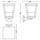 Philips Hue Econic āra sienas lampa 8718696170571, 15 W, 2000-6500 K, 1150 lm, IP44, LED