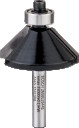 Salaidumu frēze 6 mm D1 34,9 mm, B 11,1 mm,45&deg;, Rokas frēzēm, malu frēzēm STANDARD FOR WOOD CHAMFER BIT 45 DEGREE ANGLE, 2608628448, BOSCH