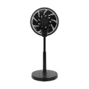 Eurom Vento 3DS Comfort Black pastatomas ventiliatorius oro cirkuliacijai patalpų vėsinimui 25W 35cm 3D osciliacija 12 greičių nuotolinis valdymas juoda