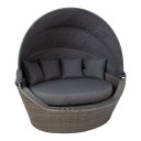 Sofa MINI MUSE su baldakimu 160x130xH70cm, pilka 23201 HOME4YOU