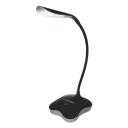 Esperanza galda lampa ELD105K, 3 W, LED, melna, 0.5 A, 5 V, 14 spuldzes, 120&deg;, 5500 K, 3 spilgtuma iestatījumi