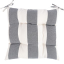 Kėdės užvalkalas SUMMER 40x40cm, juodai baltai dryžuotas T1150961 HOME4YOU