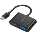 Hama Video Adapter 00200330, Mini DisplayPort - VGA, HDMI, 4K, 1080p, 3 porti, must