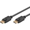 Goobay DisplayPort uz DisplayPort savienotāja kabelis 64799, 3 m, Melns, augstas iz&scaron;ķirtspējas signāla pārraide līdz 8K 60 Hz