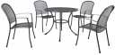 Dārza galds un 4 krēsli komplekts NETY 41204 HOME4YOU