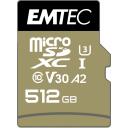 Emtec microSDXC 512GB UHS-I U3 V30 SpeedIN Pro ECMSDM512GXC10SP, 512GB, 100MB/s, UHS-I, V30, A1, A2