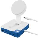 Hyper dokstacija Flex MagCharge HD8100BUGL, 1xHDMI, USB-C, balta/zila