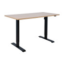 Rakstāmgalds ERGO ar 1 motoru 140x70cm, kļava/melns K186862 Allit