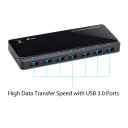 USB 3.0 7-портовый хаб с 2 зарядными портами, TP-Link, UH720, 7 USB 3.0, 2.4A, 1 USB 3.0 Micro B