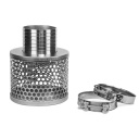 Sūk&scaron;anas filtrs 100 mm, GBS, SSF100, cinkots tērauds, 2x stiprinājumi