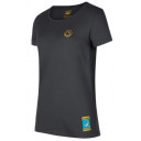Krekls CLIMBING on the MOON T-Shirt W, izmērs: M, Carbon/Giallo, 8058428001224 LA SPORTIVA