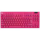 Logitech Juhtmevaba m&auml;nguklaviatuur G Pro X TKL 920-012159, 15cm, 35.2cm, 3.4cm, roosa, mehaanilised nupud, Bluetooth