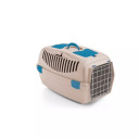 Transportēšanas būris Gulliver 2 ar metāla durvīm 55x36x35cm balta travertīna krāsā 2199803 STEFANPLAST