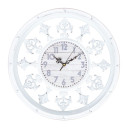 Sienas pulkstenis ORNAMENT D44cm, balts 85594