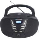 Blaupunkt Radio BB7BK, 230mm, 240mm, 128mm, 1.1kg, LCD displejs, 2.4W, 1xAUX, 1xUSB, 1x3.5mm, 2 skaļruņi, 6 akumulatori