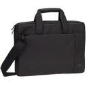 Rivacase Чехол 8221BLACK, 13.3", 470g, полиэстер, черный, 330x40x240mm, передний карман, регулируемый ремень