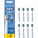 Oral-B Precīzās Tīrī&scaron;anas Zobu Birstes Uzgaļi EB20RX-8, 8 gab, balta
