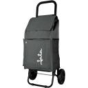 Jata Iepirkumu soma ar riteņiem HCAR2564, 40l, 30kg, pelēka, tekstilmateriāls, tērauds, 2 riteņi, regulējamas siksnas