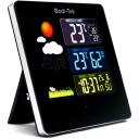Bodi-Tek Meteoroloģiskā stacija BT-HGWS-EU/1,2, 60m, 0-50&deg;C, -19,9-59,9&deg;C, 20-95% RH, krāsains displejs, modinātājs