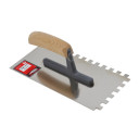 Nerūsējo&scaron;ā tērauda zobainā lāpsta 270mm, 6 zobu, poliamīda kāts un koka rokturis, AW30178, BRANDS