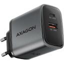 Axagon lādētājs ACU-PQ67 67W, 2xUSB-A 30W, USB-C 67W, strāvas adapteris, ātrā uzlāde, aizsardzība pret pārslodzi