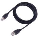 Sbox USB A-B M/M 5m USB-1015, 5m, 480 Mbit/s, melna, savietojams ar datoru un Mac