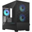 Fractal Design Korpus Pop Mini Air FD-C-POR1M-06, 2x USB 3.0, 3x 120mm RGB ventilaatorit, 2x 3.5'' HDD, 4x 2.5'' SSD