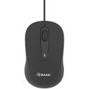Tellur Laidinė pelė TLL491011, 800/1200/1600 DPI, 4 mygtukai, 135 cm, mini, juoda, reguliuojamas DPI, Plug & Play