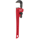 TĒRAUDA UN ALUMĪNIJA CAURUĻATSLĒGAS, 18" STEEL PIPE WRENCH, 48227118 MILWAUKEE