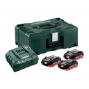 Комплект батарей (3x4,0 LiHD) с зарядным устройством ASC 30-36 и чемоданом 685133000&MET, Metabo