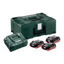 Aku komplekt (3x4,0 LiHD) laadijaga ASC 30-36 kohvris 685133000 & MET, Metabo