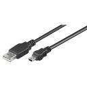 Goobay USB 2.0 Hi-Speed kabelis 50767, 1,8 m, 0,04 kg, 2x, 480 Mb/s, USB 2.0 A vīrietis, mini B vīrietis