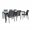 Dārza mēbeļu komplekts AMALFI galds un 6 krēsli K14532 HOME4YOU