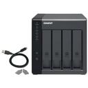 Qnap TR-004 4-bay USB 3.0 RAID расширяющий корпус, 1 USB-C, 4 x 3.5 дюйма SATA диски, 65W, 100-240V AC